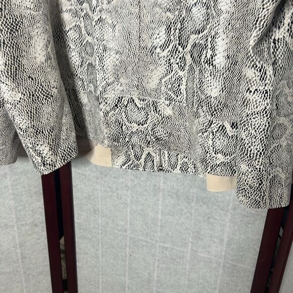 PHILOSOPHY SNAKE PRINT FAUX SUEDE MOTO  JACKET NWOT SIZE 2X - Picture 5 of 7